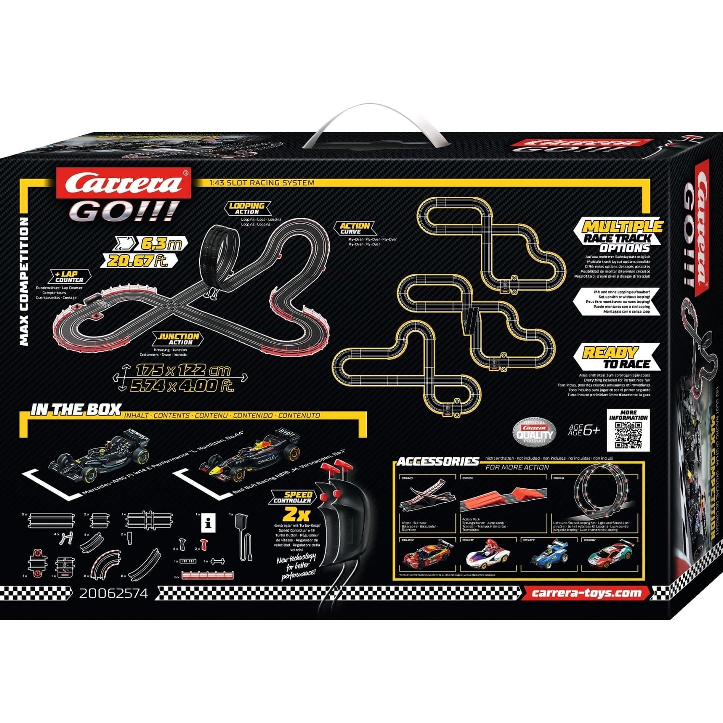 Carrera -  GO 1:43 - Max Competition - Slot Car Set