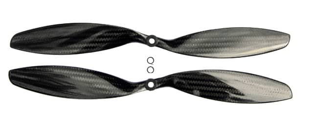 PROP 13X4   CW/CCW PAIR MULTI COPTER CARBON FIBRE