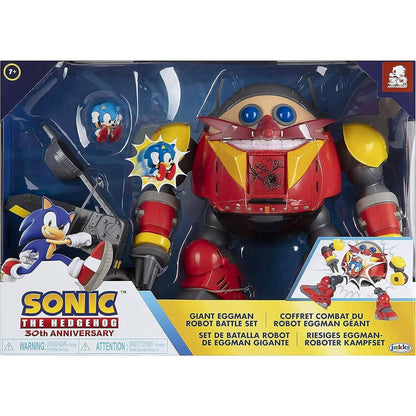 Sonic -  The Hedgehog - Giant Eggman Robot Battle Set With Catapult