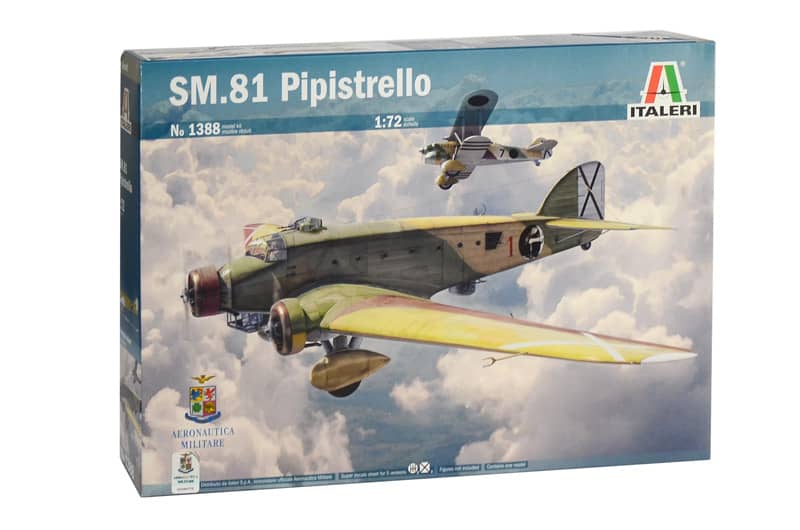 ITALERI -  SM.81 PIPISTRELLO 1:72 (1388) PLASTIC MODEL KIT