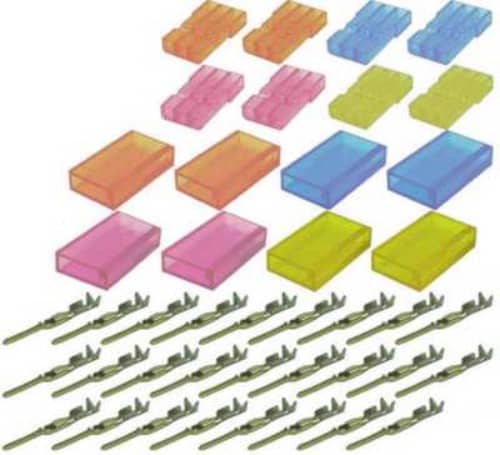 TY1 -  FUTABA FEMALE CONNECTOR KIT 4 COLOUR TY4075