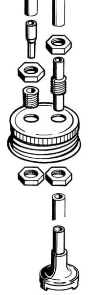 DUBRO -  FUEL CAN CAP FITTING  192