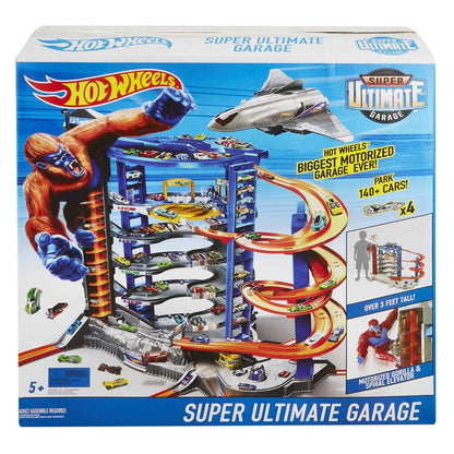 Hot Wheels - ® - Track Set With 4 1:64 Scale Toy Cars Super Ultimate Garage Over 3-Feet Tall  Mattel