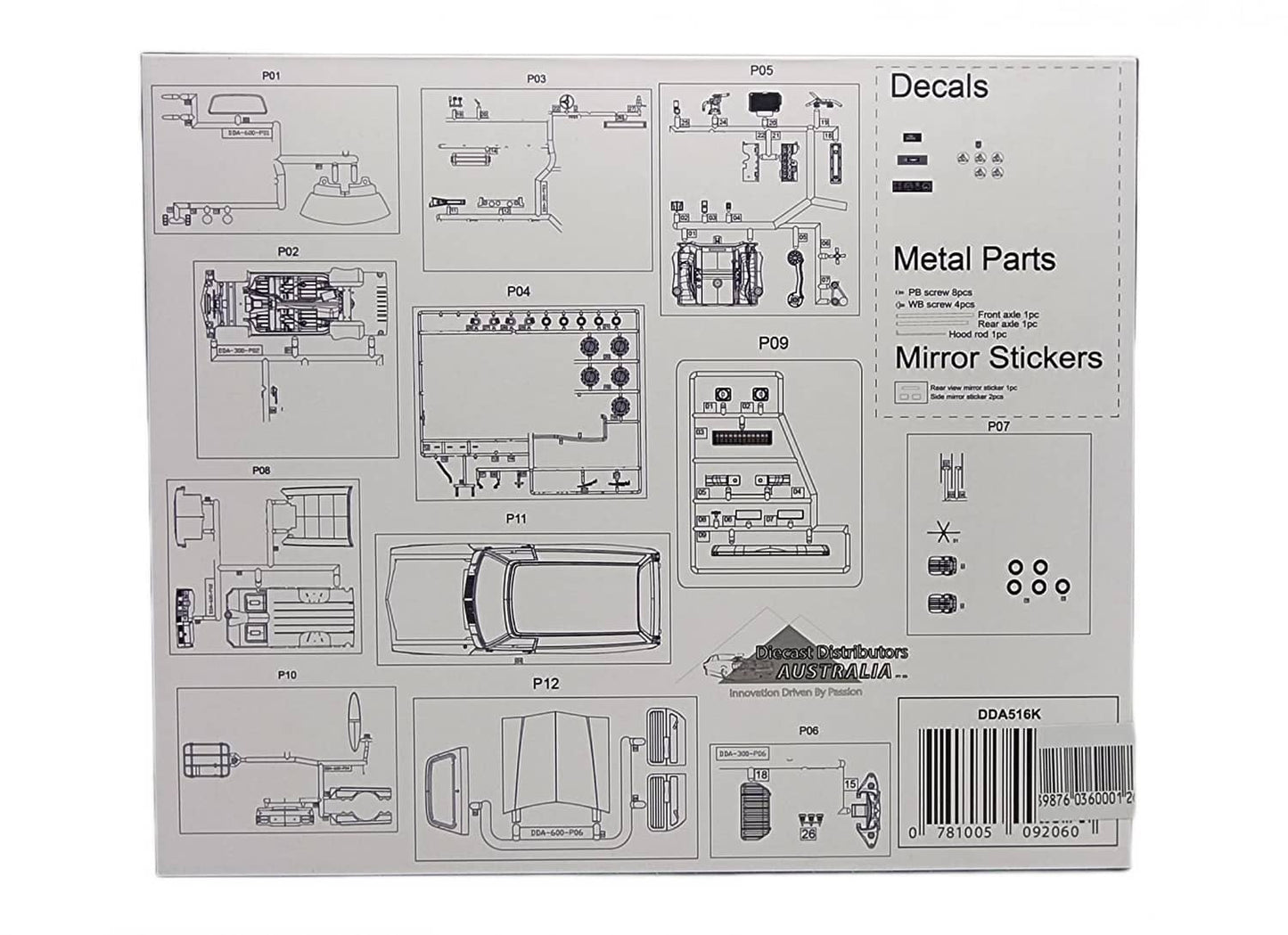 Dda 1:24 Kit Standard 6 Hj Panel V