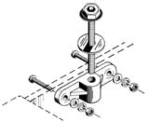 DUBRO -  NYLON WING MOUNTING KIT 1PCPK  256