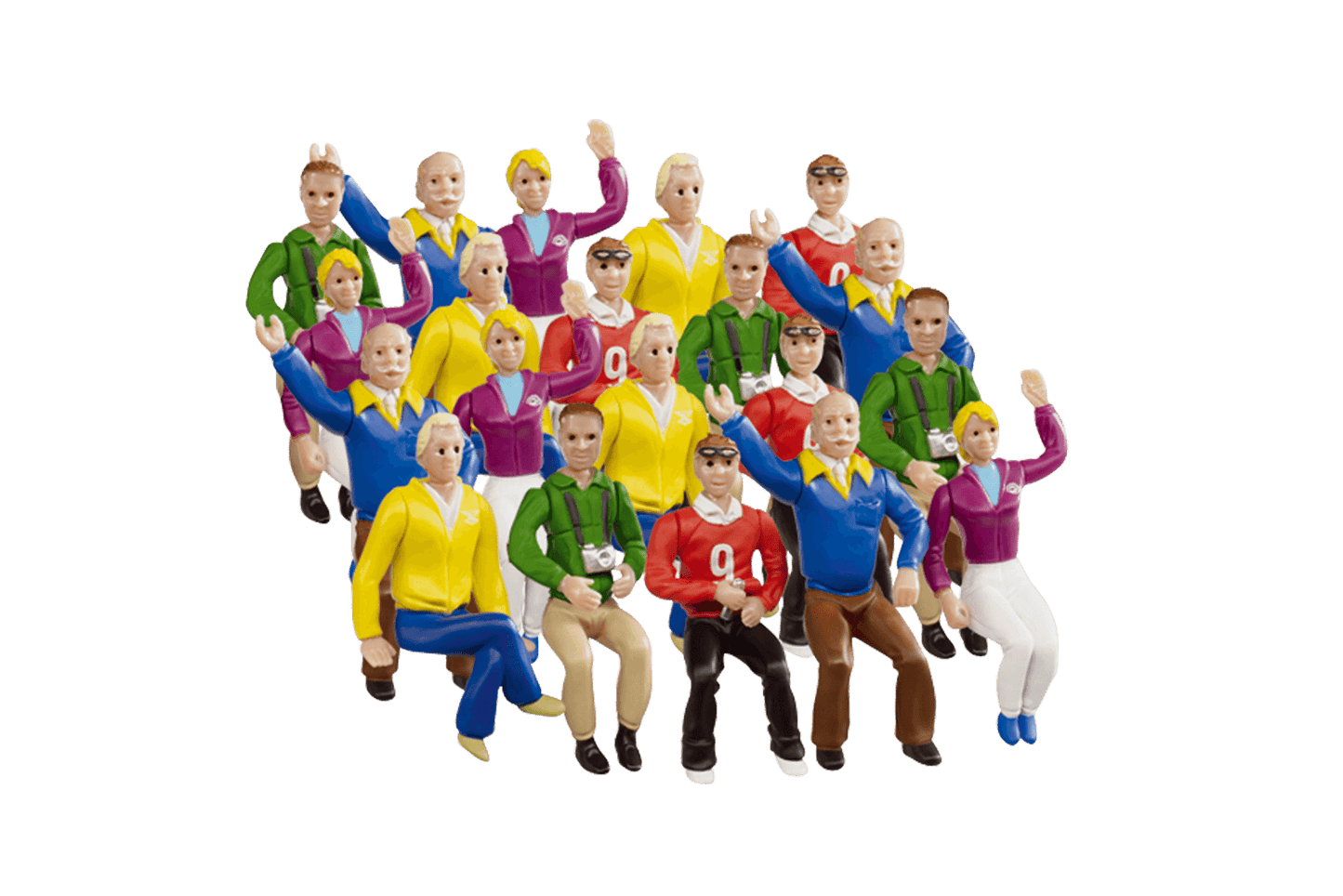 Carrera -  Accessories - Set of figures for the Grandstand Building -  Suits Digital 1:24 1:32 and Evolution Model No.20021129