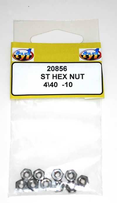 TY1 -  ST HEX NUT 4/40 - 10