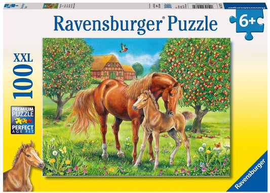 Ravensburger - Horses In The Field Jigsaw Puzzle 100 Pieces