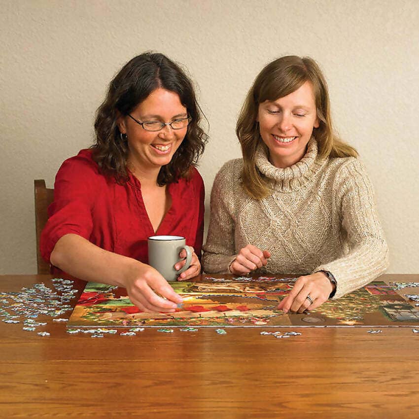 Cobble Hill - Cozy Fireplace Christmas - Jigsaw Puzzle 1000 Pieces