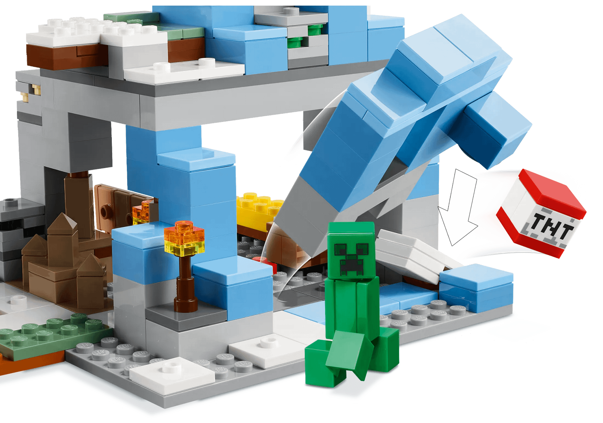 LEGO 21243 The Frozen Peaks - Minecraft