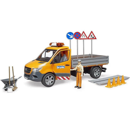 Bruder - Mercedes-benz Sprinter Municipal Vehicle Including Light And Sound Module Driver And Accessories 1:16 Scale