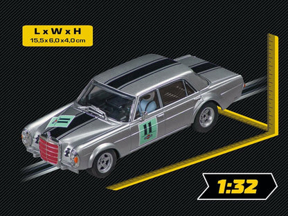 Carrera -  Evolution 1:32 - Mercedes-benz 300 Sel 6.3 Amg Preis Der Nationen 1970 No.11 Slot Car Also Suits Scalextric