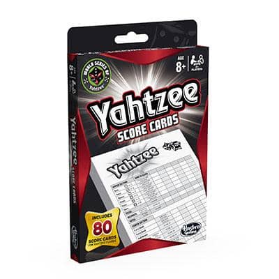Hasbro -  Gaming - Yahtzee Score Cards  Hasbro