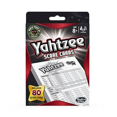 Hasbro -  Gaming - Yahtzee Score Cards  Hasbro