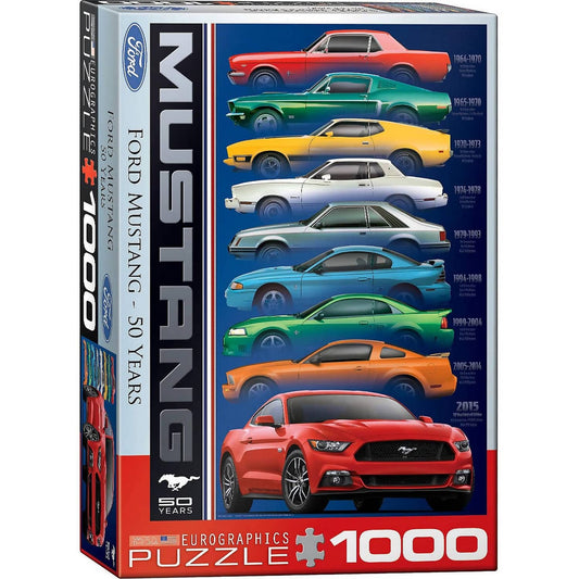 Eurographics - Ford Mustang 50 Years - Jigsaw Puzzle 1000 Pieces