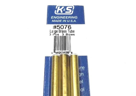 K&S METAL #5076 BRASS TUBE 3/16+7/32+1:4 12'
