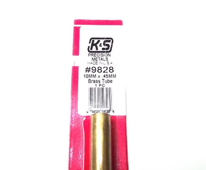 K&S METAL #9828 BRASS ROUND TUBE 10X300MM
