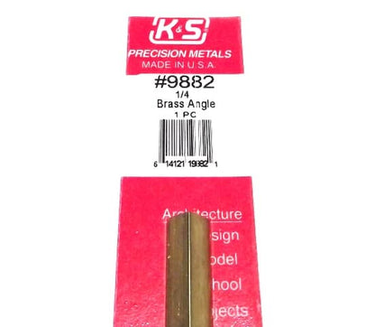 K&S METAL #9882 BRASS ANGLE 1:4X300MM 1PCS