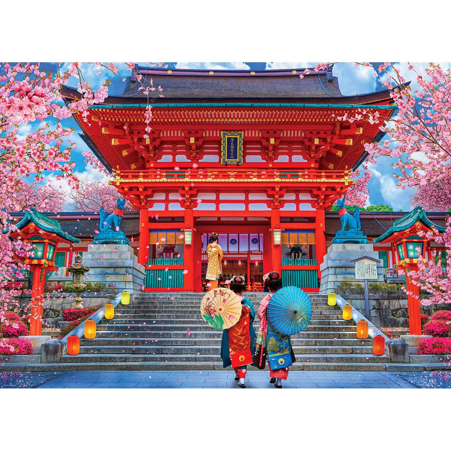 Eurographics - Spring Sakura By Artist Lars Stewart - Jigsaw Puzzle 1000 Pieces