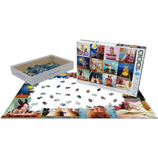 Eurographics - Funny Bunnies - Jigsaw Puzzle 1000 Pieces