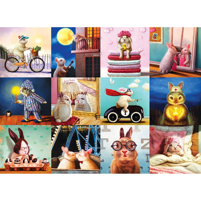 Eurographics - Funny Bunnies - Jigsaw Puzzle 1000 Pieces