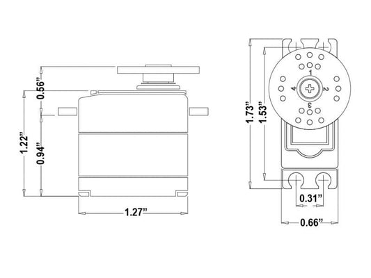 HITEC -  HS-225MG SERVO METAL GEAR