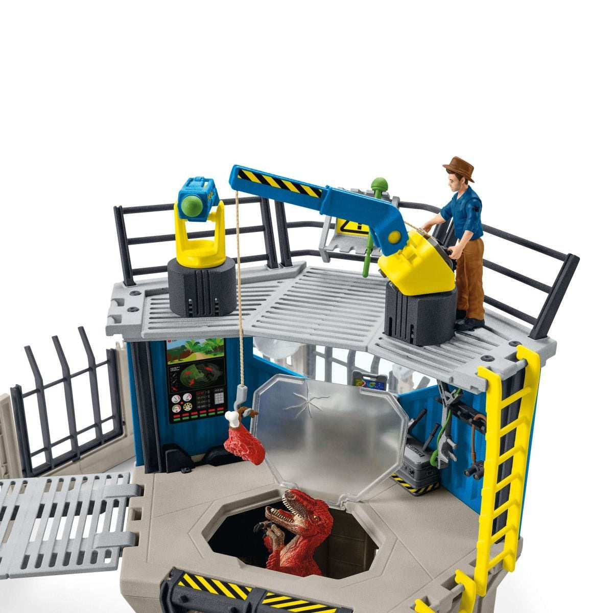 Schleich - Large Dino Research Station  Dinosaur Figurine Animal Playset