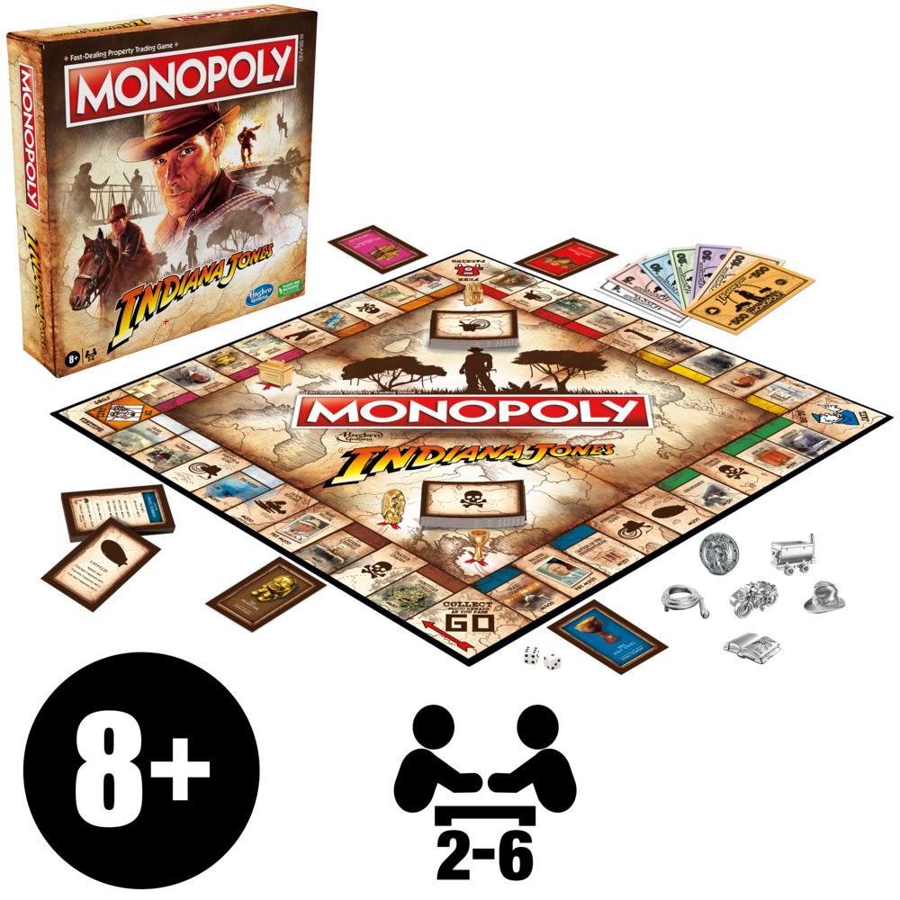 Monopoly -  Indiana Jones Board Game For 2-6 Players Hasbro
