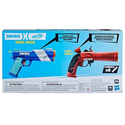 Nerf -  Fortnite Dual Pack Includes 2 Fortnite Blasters And 6 Nerf Elite Darts