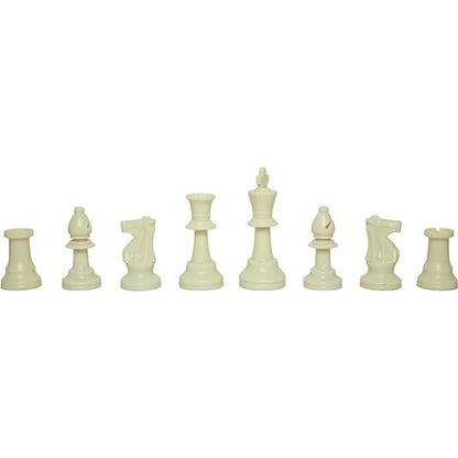 Lets Play Games - Classics Club Chess Set 20-inch - Portable Rubber Roll Up Brown Woodgrain Look