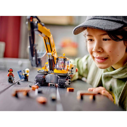 LEGO 60420 Yellow Construction Excavator - City