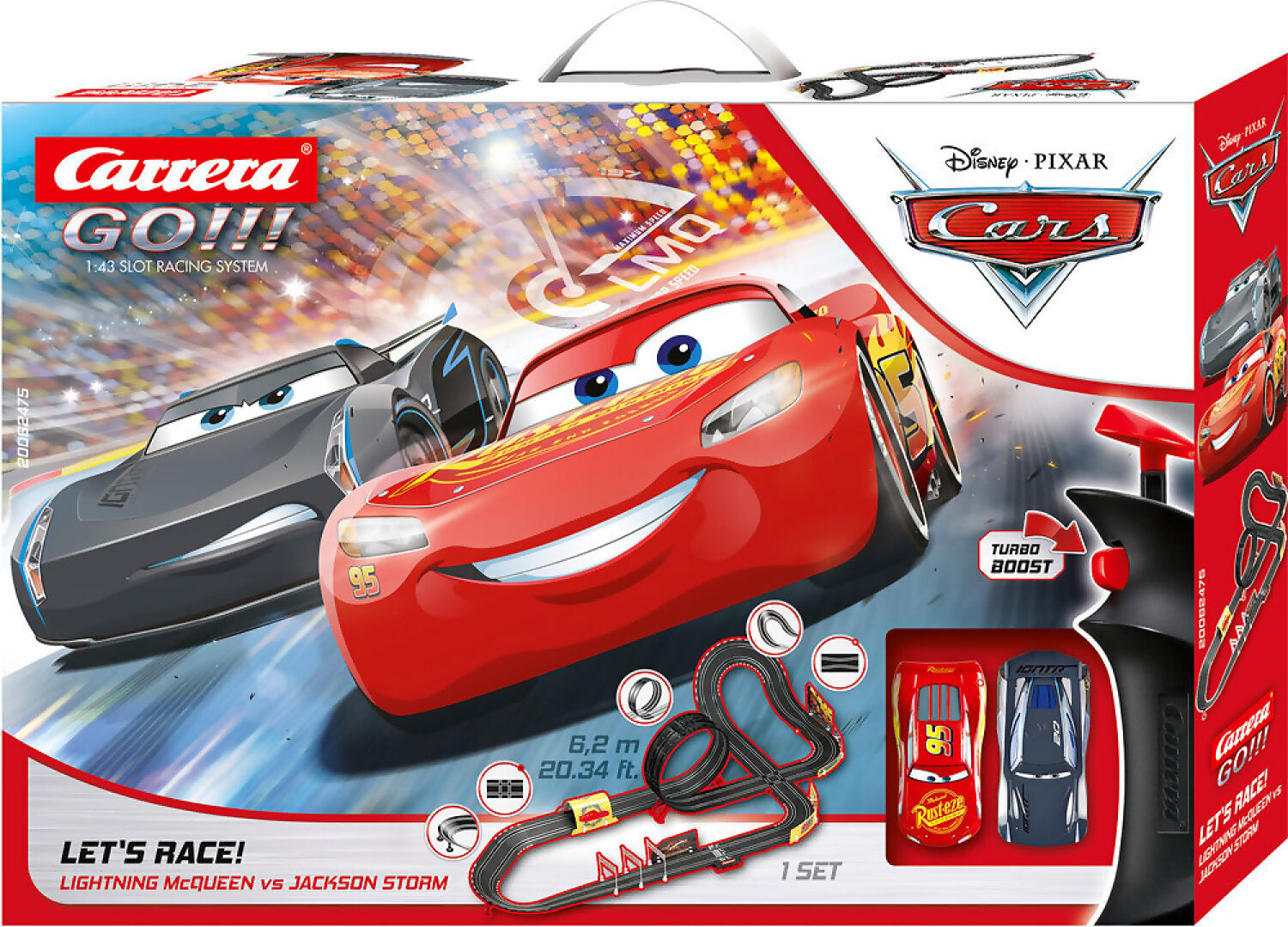 Carrera - Go Disney pixar Cars - Let's Race! 6.2mt