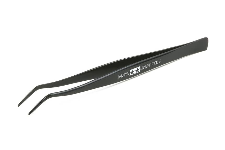TAMIYA -  ANGLED TWEEZERS 74003