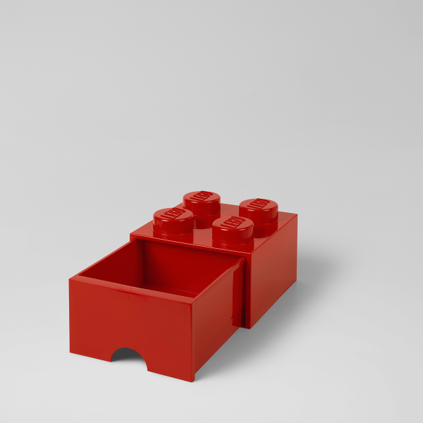 LEGO Storage Brick Drawer 4 (1 Drawer) Red 4005 - Room Copenhagen