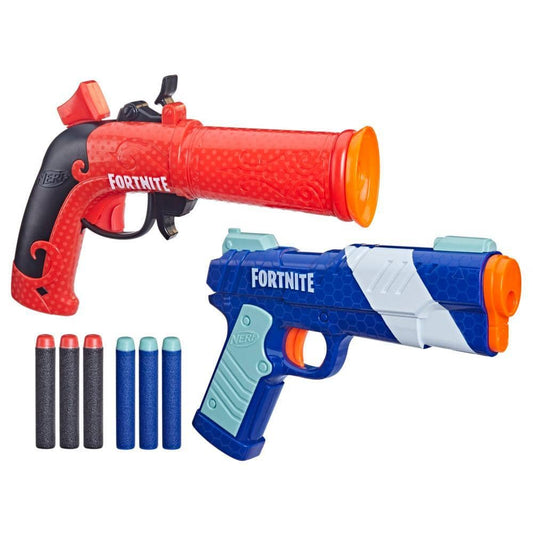 Nerf -  Fortnite Dual Pack Includes 2 Fortnite Blasters And 6 Nerf Elite Darts