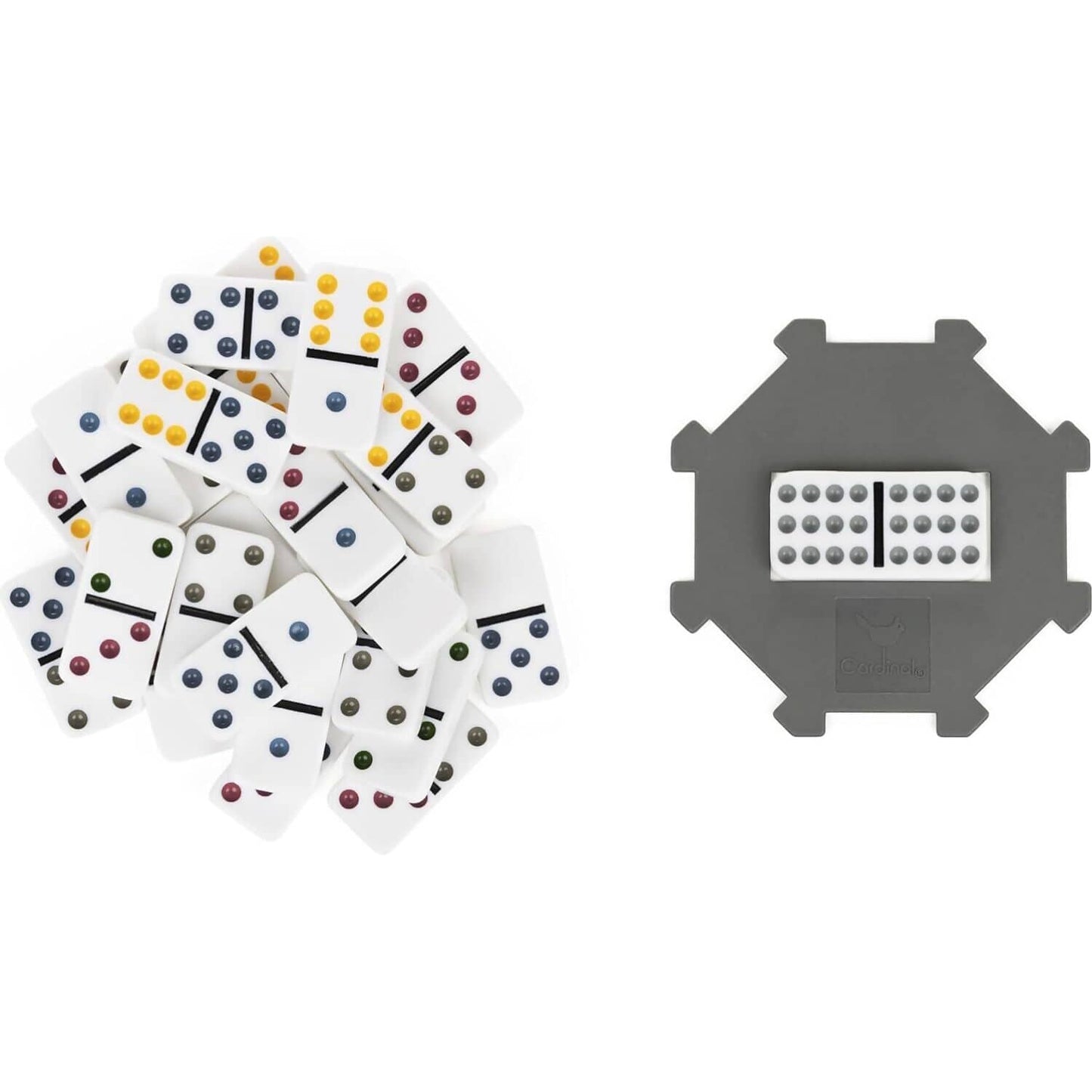 Cardinal -  Classics - Double-Twelve Coloured Dominoes - Spin Master