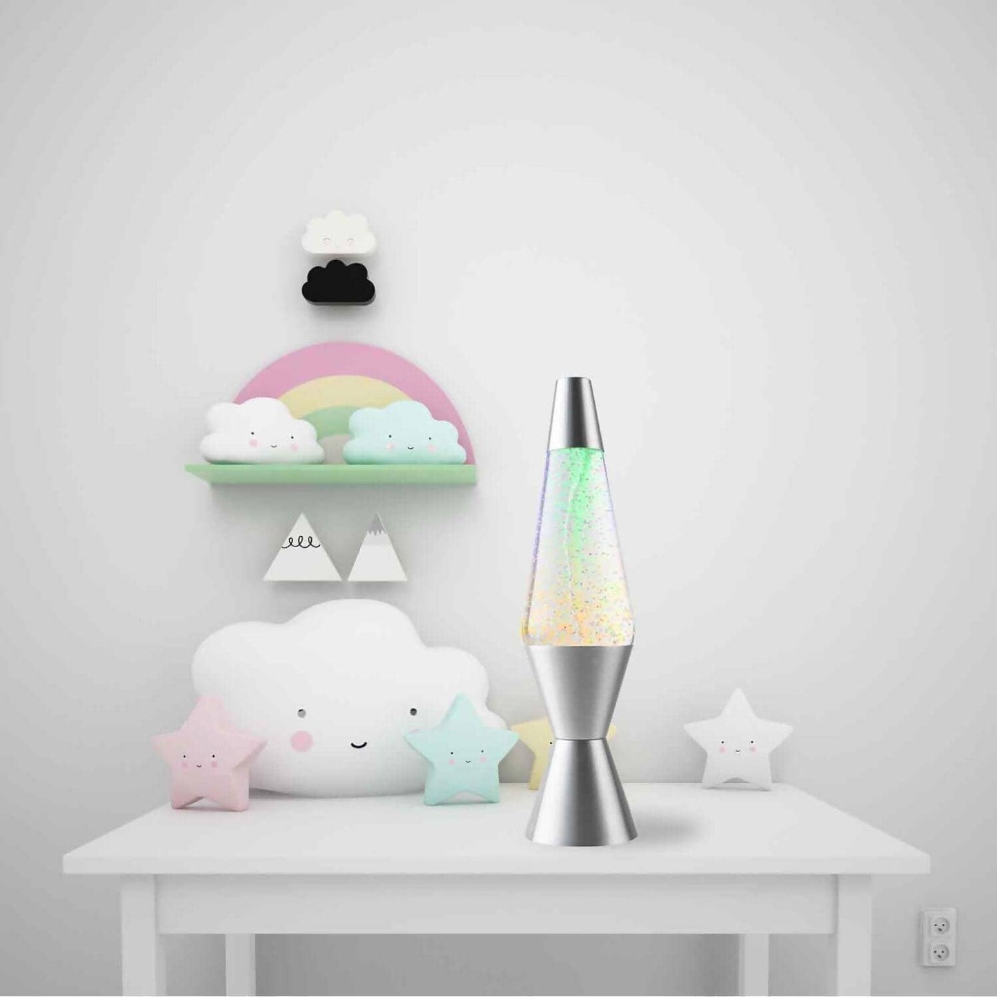 Landmark - Twister Liquid Lava Lamp 3 Colour Changing Led Usb Charging 36cm
