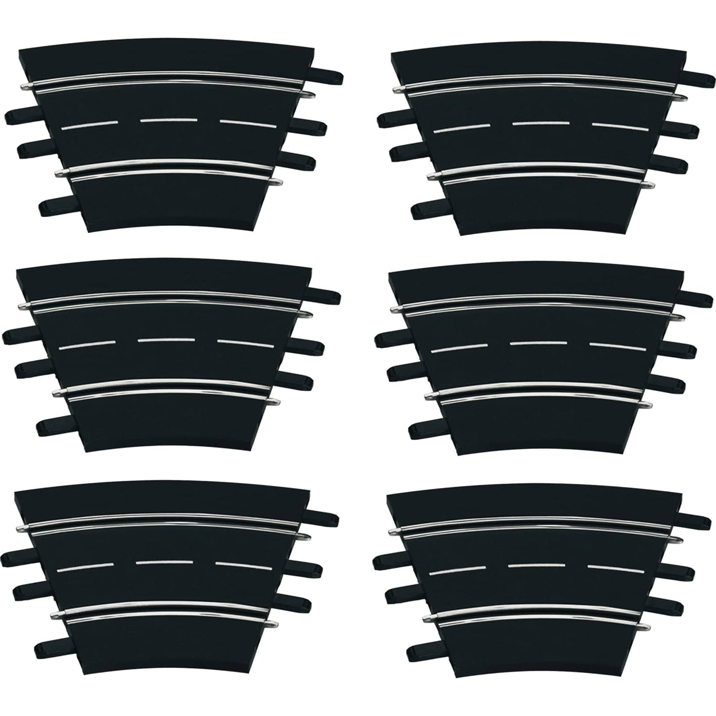 Carrera -  Digital 1:32 Accessories - Curve Track 1/30° 6 x track sections corner set 30 degrees each - Slot Car Track Accessories also Suits 1:24 & Evolution