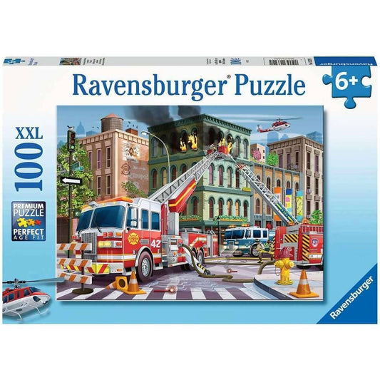 Ravensburger - Fire Truck Rescue Jigsaw Puzzle 100 Pieces