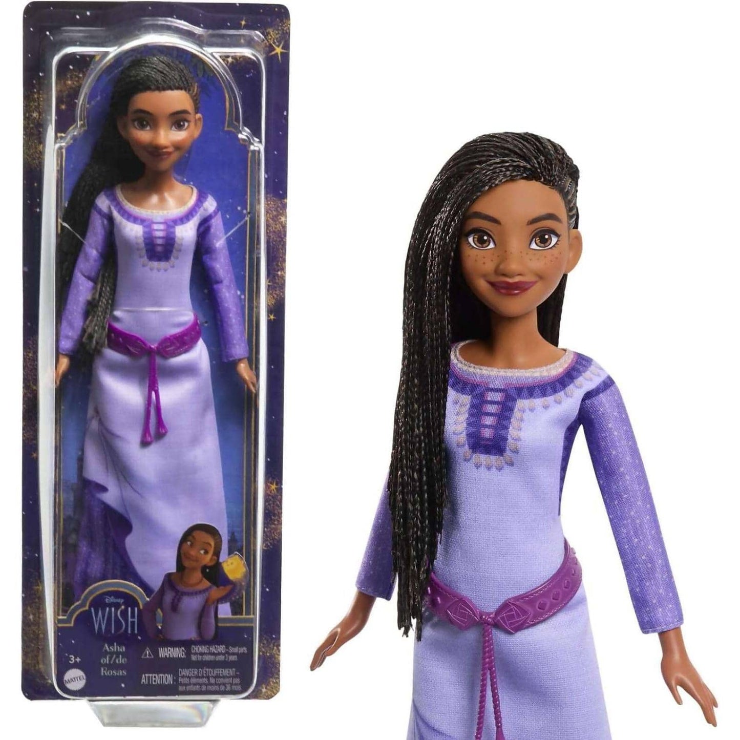 Disney -  Wish - Asha Of Rosas Posable Fashion Doll - Mattel