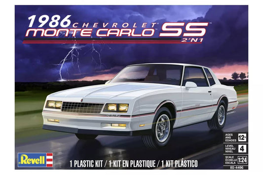 Revell -  1:24 1986 Monte Carlo Ss 2 'n 1 Scaled Plastic Model Kit