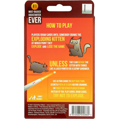 Exploding Kittens -  2 Player Edition Card Game