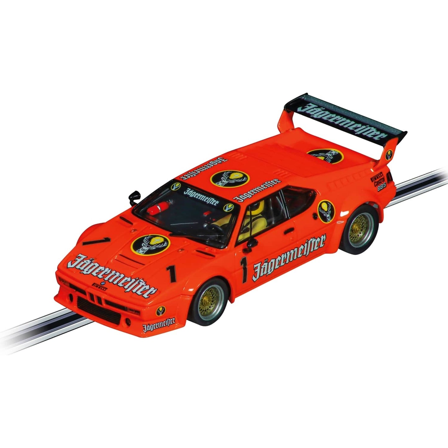 Carrera -  Evolution 1:32 - BMW M1 Pro Car Jagermeister Racing Team No.1 - Slot Car Also Suits Scalextric