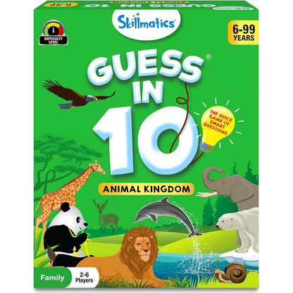 Skillmatics -  Guess In 10 Animal Kingdom Card Game