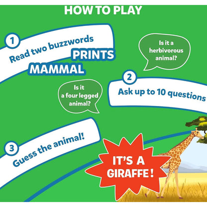 Skillmatics -  Guess In 10 Animal Kingdom Card Game