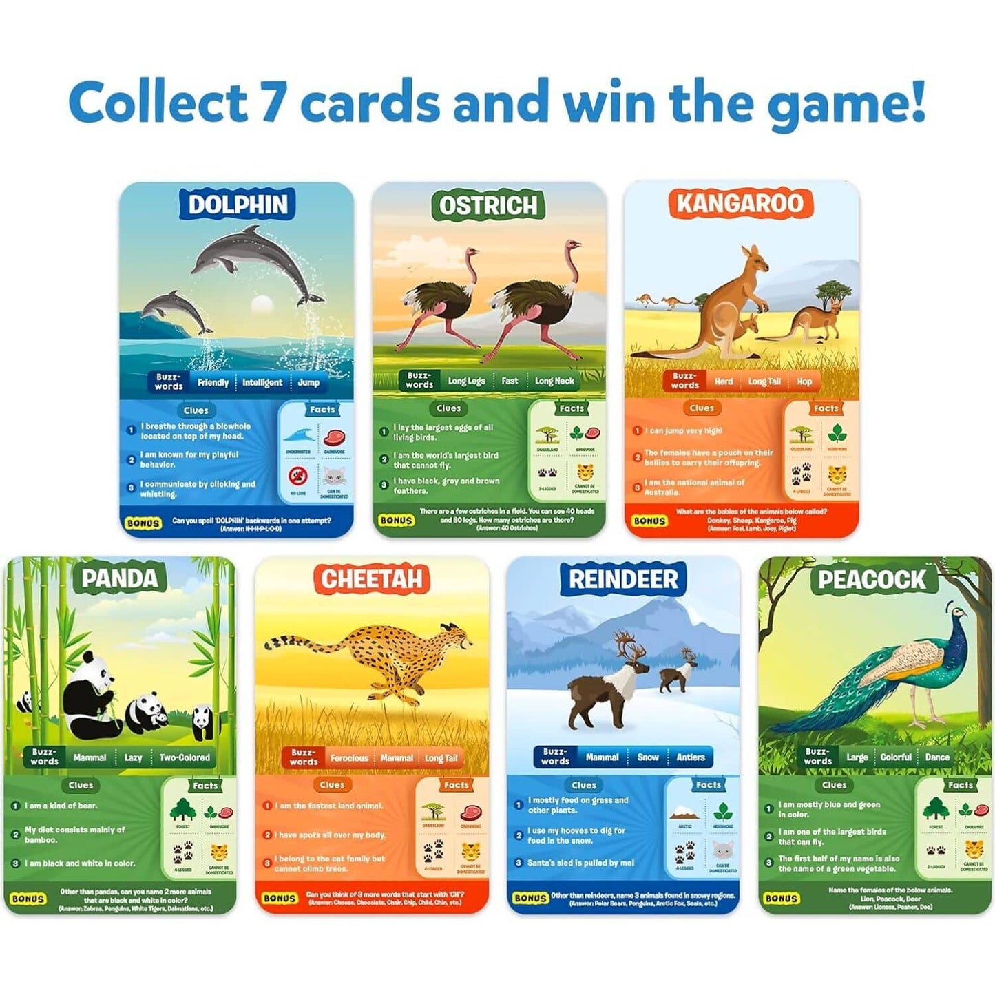 Skillmatics -  Guess In 10 Animal Kingdom Card Game