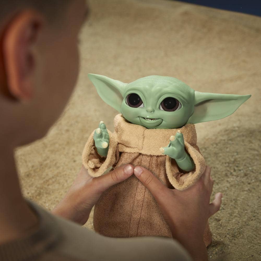 Star Wars -  Galactic Snackin Grogu 9.25-inch-tall Animatronic Toy Over 40 Sound And Motion Combinations Ages 4 And Up  Hasbro