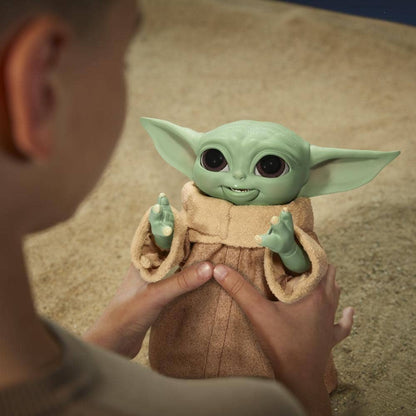 Star Wars -  Galactic Snackin Grogu 9.25-inch-tall Animatronic Toy Over 40 Sound And Motion Combinations Ages 4 And Up  Hasbro