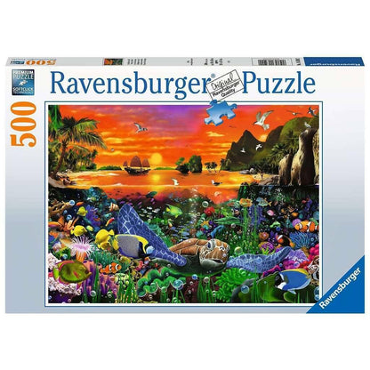 Ravensburger - Turtle In The Reef Underwater World Jigsaw Puzzle 500 Pieces