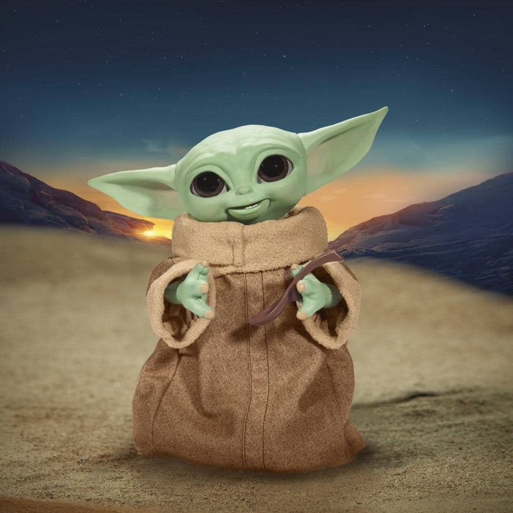 Star Wars -  Galactic Snackin Grogu 9.25-inch-tall Animatronic Toy Over 40 Sound And Motion Combinations Ages 4 And Up  Hasbro